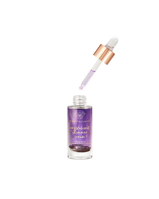 Pleťové sérum s ametystem a bakuchiolem - Amethyst shimmer serum Crystallove