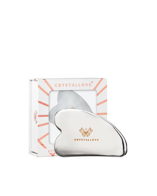 Kryo Ice Gua Sha Crystallove obličejová masážní deska z nerezové oceli - 1