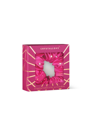 Hedvábné čelenky do vlasů s krystaly – hot pink Crystallove - 4