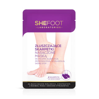 Exfoliační ponožky namočené v masce na bázi rostlinných kyselin SheFoot - 1