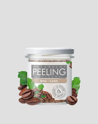 Přírodní cukrový peeling bambucké máslo a káva redukující pomerančovou kůru E-Fiore - 1