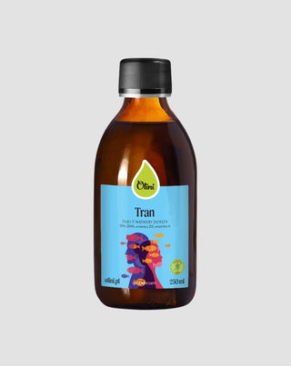 Tran pro děti s vysokým obsahem vitamínů a omega-3 Olini 250 ml - 1