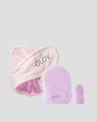 Vlasová páska nastavila dvě rukavice na odstranění make-upu a každodenní péči o pleť Glov - 1