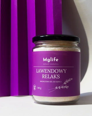 Koupelová sůl do hořčíku se solí Epsom a esenciálním olejem Levandulová relaxace Mglife - 2