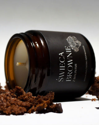 Veganská tuřínová svíčka s vůní brownie a maliny 120 ml MgLife - 2