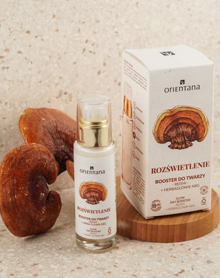 Rozjasňující booster s adaptogeny reishi a horskou růží Orientana - 2