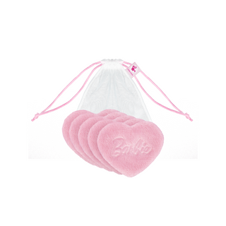 Opakovaně použitelné kosmetické tamponky pro odličování Barbie Ultrasoft Reusable Pads Hearts Pink Glov - 2