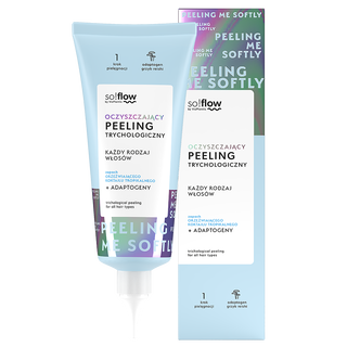 Trichologický peeling pokožky hlavy s vůní osvěžujícího koktejlu tropického so!flow - 1