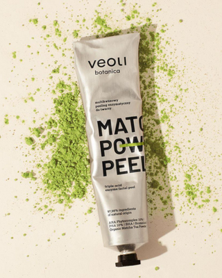 Enzymatický peeling s kyselinami AHA 10%, PHA 10%, BHA Matcha power peel Veoli Botanica - 2