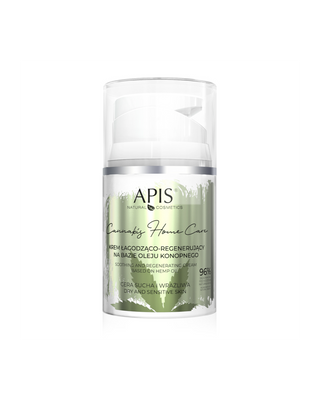 Zklidňující a regenerační krém na bázi konopného oleje Cannabis Home Care Apis - 2