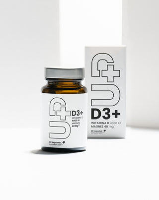 Doplněk stravy Up D3+ Vitamin D3 v kombinaci s hořčíkem UP Health Pharma 60 kapslí