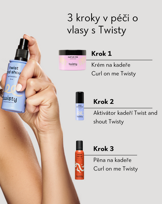 Aktivátor kadeří pro kudrnaté, vlnité a křepaté vlasy Curl Booster Twisty - 3