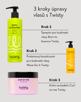 Hydratační šampon pro kudrnaté vlasy s močovinou a kyselinou mléčnou Twisty - 4