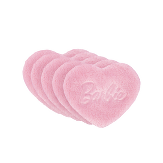 Opakovaně použitelné kosmetické tamponky pro odličování Barbie Ultrasoft Reusable Pads Hearts Pink Glov - 1