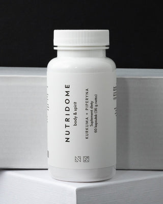 Kurkuma a piperin pro podporu trávení a funkce jater doplněk stravy Nutridome 60 kapslí - 4