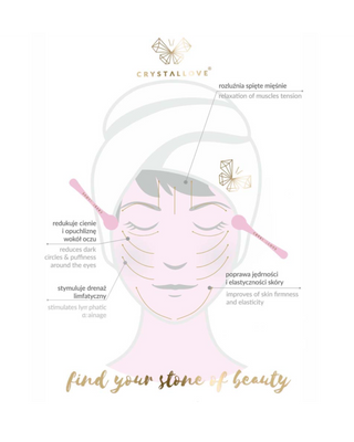3D masáž očí s ametystem a krémovým aplikátorem Crystallove - 4