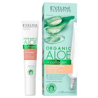 Tekuté okvětní lístky s aloe a kalogenem pro redukci očních stínů a otoků 3 v 1 Eveline