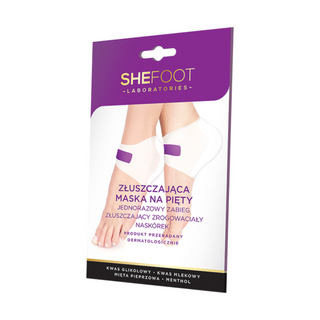 Exfoliační maska na patě, která odstraňuje zrohovatělou epidermis na bázi AHA kyselin SheFoot - 1