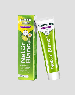 Zubní pasta zmírňující citlivost zubů bez fluoru Green Lime Natur Blanc - 2