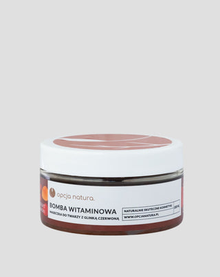 Maska „Vitaminová bomba“ na obličej a tělo s červeným jílem, 100% přírodní Opcja Natura - 1