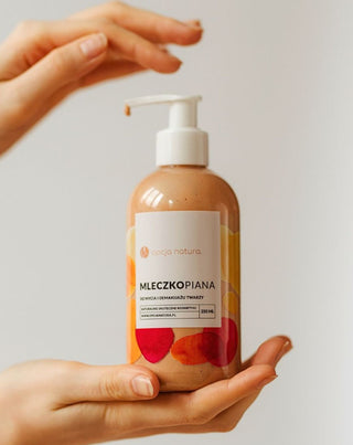 Hydratační mléčná pěna na mytí a odličování obličeje Opcja Natura_1 - 2