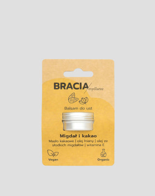 Hydratační balzám na rty mandle a kakao s vitamínem E a lněným olejem Bracia Mydlarze - 3