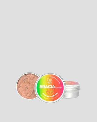 Peeling na rty jahoda s limetkou s vitamínem E hydratační a vyhlazující Bracia Mydlarze - 2