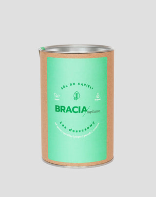 Sůl do koupele se spirulinou s relaxační vůní Deštného pralesa Bracia Mydlarze - 1