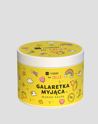 Mycí želé do dětské koupele, žlutá mango salsa HiSkin for Kids - 1