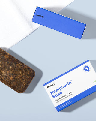 Africké černé mýdlo na akné, psoriázu a ekzém Healpsorin Dermz - 2