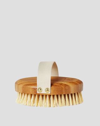 Bambusový agávový kartáč pro suchou křišťálovou masáž těla - 1