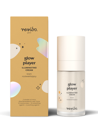 Rozjasňující a hydratační krém na obličej Glow Player 30 ml Resibo - 1