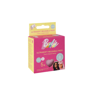 Opakovaně použitelné kosmetické tamponky pro odličování Barbie Ultrasoft Reusable Pads Hearts Pink Glov - 4