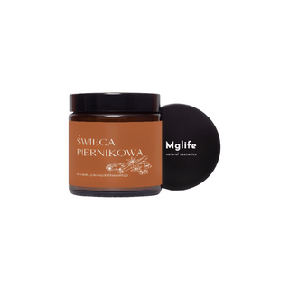 Perníková svíčka z řepkového vosku s oleji a 100% Mglife bavlněným knotem - 3