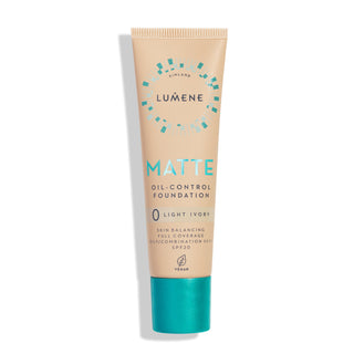 Matující podkladová báze s vysokým stupněm krytí Matte 0 Světlá slonová kost z SPF 20 Lumene - 1