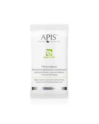 Maska z řas pro pleť se sklonem k akné s bambusem a zeleným čajem Acne-Stop Apis - 2