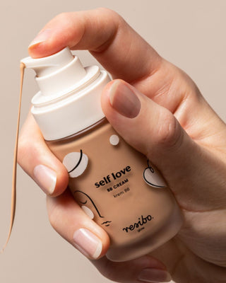 Přírodní a ekologický BB Self Love pleťový krém v přírodní béžové barvě 30 ml Resibo - 2