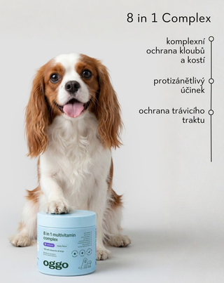 8v1 Complex, doplňkové multivitaminové krmivo pro zdraví a energii mazlíčka Oggo 180 g - 2