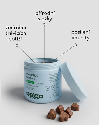 Probiotika pro psy, doplňkové krmivo pro podporu trávení a imunity Oggo 180 g - 4