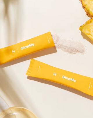 Kolagen k pití GlowMe s příchutí ananasu a manga Health Labs Care 30 sáčků - 2