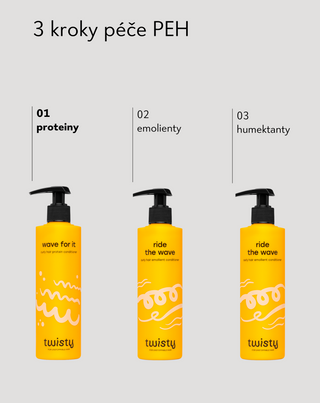 Proteinový kondicionér pro kudrnaté vlasy s aminokyselinami Twisty - 4