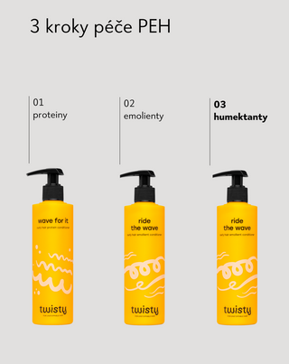 Zvlhčující kondicionér pro kudrnaté vlasy s aloe vera, kyselinou mléčnou, panthenolem Twisty - 5