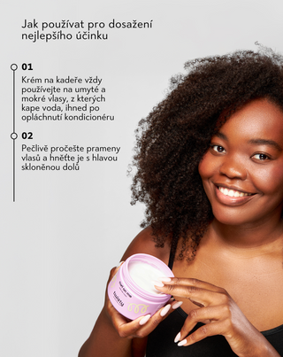 Krém na kudrnaté vlasy s lněným semínkem a ovesným extraktem Twisty - 3