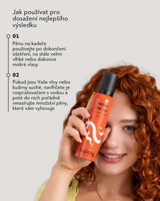 Pěna pro kudrnaté vlasy Wave me up Twisty pro fixaci kadeří bez zatížení - 3