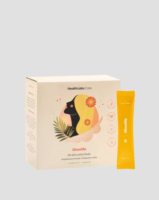 Kolagen k pití GlowMe s příchutí ananasu a manga Health Labs Care 30 sáčků - 1