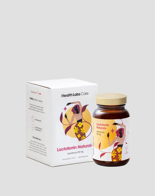 Doplněk stravy s laktoferinem 150 mg z kravského mléka Lactoferrin Natural+ Health Labs Care - 1