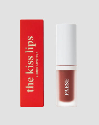 Lehká matná tekutá rtěnka bez pocitu lepivosti The Kiss Lips 04 Rusty Red Paese - 1