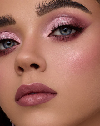 Mini paletka očních stínů s odstíny růžové, hnědé a opalizujících třpytek Love Story Affect - 3