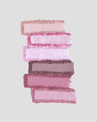 Mini paletka očních stínů s odstíny růžové, hnědé a opalizujících třpytek Love Story Affect - 2