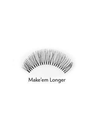 Umělé 2D řady pro opakované použití s přirozeným efektem Make'em Longer Bamm!Lashes - 2